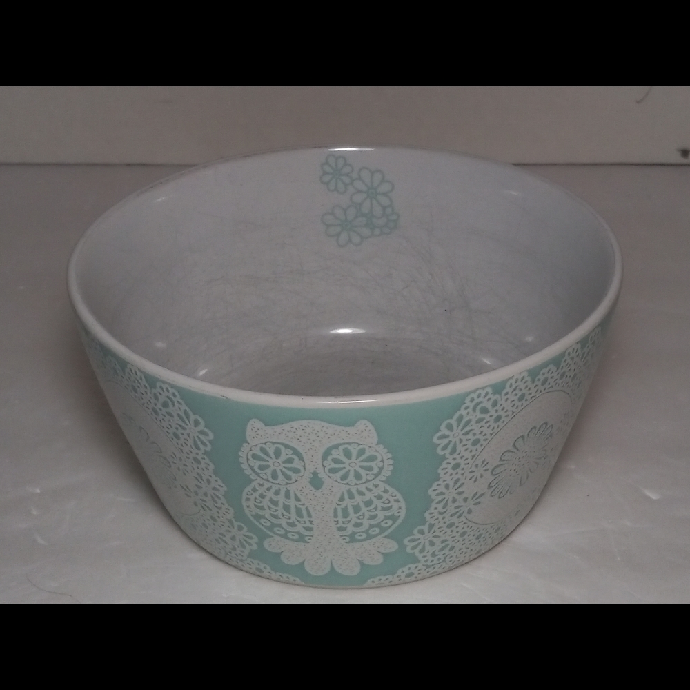 Roscher Lace Owl Bowl *Excellent Condition* Day of the Dead